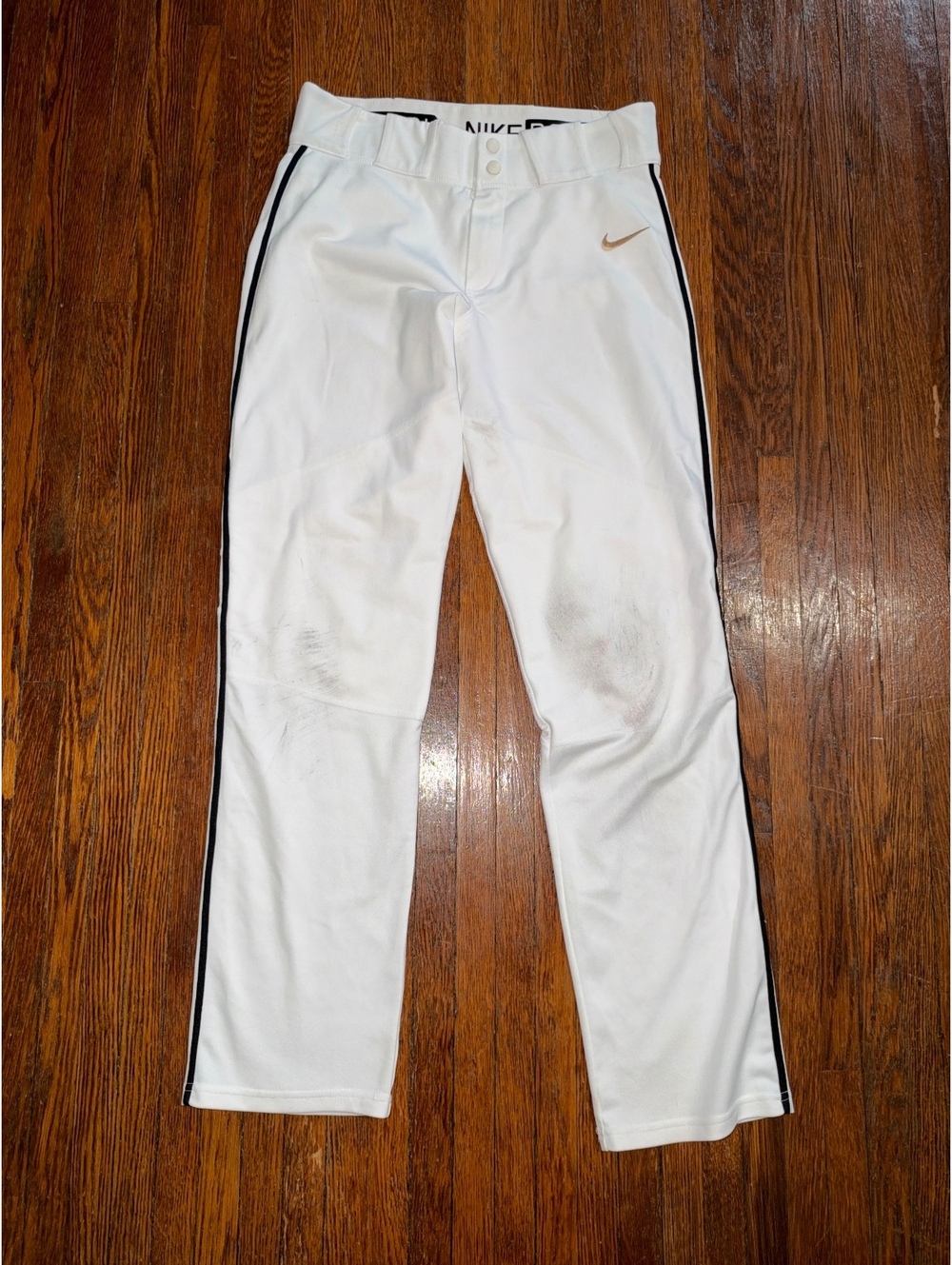 Nike Men's Small Vapor Select Black Piped White Baseball Softball Pants